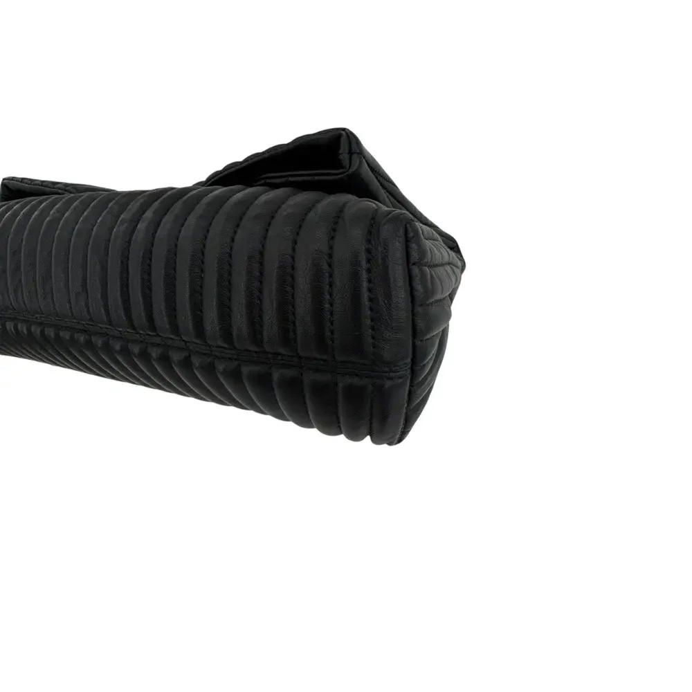 TOM FORD Calfskin Quilted Natalia Clutch in Black